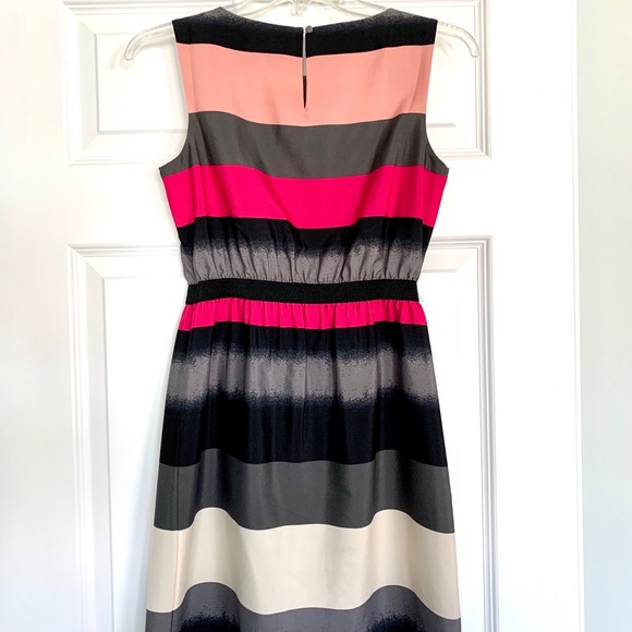 LOFT Striped Flare Dress - Picture 3 of 3